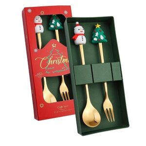 Christmas Spoon and Fork Gift Set